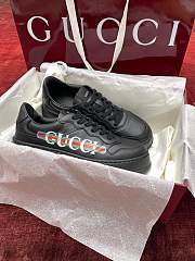 Fortok Gucci Chunky Sneaker Black Demetra Logo Gucci Web Print - 1