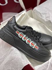 Fortok Gucci Chunky Sneaker Black Demetra Logo Gucci Web Print - 5