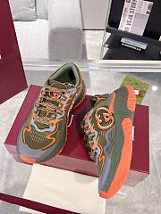 Fortok Gucci Ripple Sneaker Green & Orange - 5