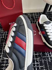 Fortok Gucci Ace Black Sneaker With Web - 5
