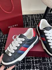 Fortok Gucci Ace Black Sneaker With Web - 4