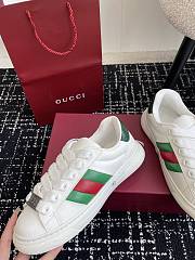 Fortok Gucci Ace White Sneaker With Web - 4