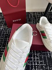 Fortok Gucci Ace White Sneaker With Web - 2