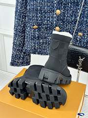 Fortok Louis Vuitton Checker Ranger Boot Black 1ADEY9 - 5