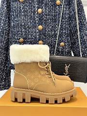 Fortok Louis Vuitton Donkey Snow Boots Beige  - 1