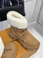 Fortok Louis Vuitton Donkey Snow Boots Beige  - 6