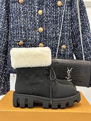 Fortok Louis Vuitton Donkey Snow Boots Black - 1
