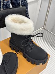 Fortok Louis Vuitton Donkey Snow Boots Black - 6