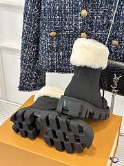Fortok Louis Vuitton Donkey Snow Boots Black - 4