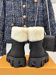 Fortok Louis Vuitton Donkey Snow Boots Black - 5