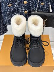 Fortok Louis Vuitton Donkey Snow Boots Black - 3