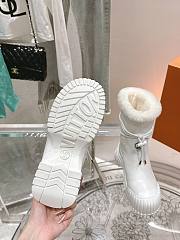 Fortok Louis Vuitton Ruby Flat Ankle Boot White - 4