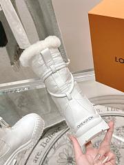 Fortok Louis Vuitton Ruby Flat Ankle Boot White - 2