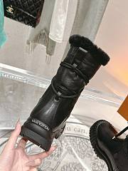Fortok Louis Vuitton Ruby Flat Ankle Boot Black - 6