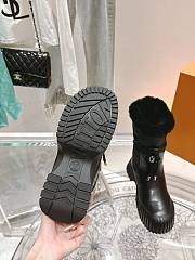 Fortok Louis Vuitton Ruby Flat Ankle Boot Black - 5