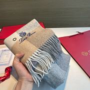 Fortok Loro Piana Cashmere Scarf 30x180cm - 5