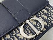Fortok Dior 30 Montaigne Bag Blue Oblique Jacquard and Smooth Calfskin 24×17×8cm - 2