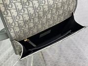 Fortok Dior 30 Montaigne Bag Grey Oblique Jacquard and Smooth Calfskin 24×17×8cm - 4