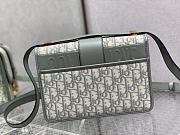 Fortok Dior 30 Montaigne Bag Grey Oblique Jacquard and Smooth Calfskin 24×17×8cm - 3