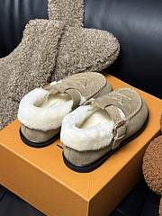 Fortok Louis Vuitton Colorado Comfort Mary Jane Shoes Beige - 5