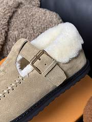 Fortok Louis Vuitton Colorado Comfort Mary Jane Shoes Beige - 4