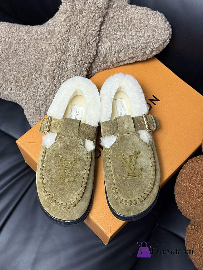 Fortok Louis Vuitton Colorado Comfort Mary Jane Shoes Kaki - 1