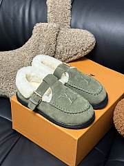 Fortok Louis Vuitton Colorado Comfort Mary Jane Shoes Green - 1