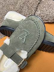 Fortok Louis Vuitton Colorado Comfort Mary Jane Shoes Green - 5