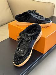 Fortok Louis Vuitton Lou Open Back Sneakers Black - 2