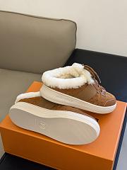 Fortok Louis Vuitton Lou Open Back Sneakers Brown - 5