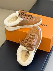 Fortok Louis Vuitton Lou Open Back Sneakers Brown - 2