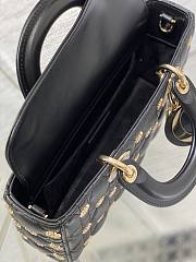 Fortok Dior Lady D-Joy Sun Studded Bag Black 26cm - 2