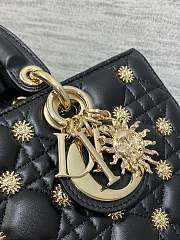 Fortok Dior Lady D-Joy Sun Studded Bag Black 26cm - 3