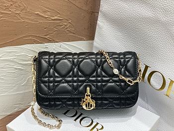 Fortok Dior My Dior Talk Phone Pouch Black 18.5x10x4cm 