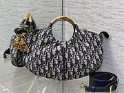 Fortok Dior Walk-in Dior Purse Blue Oblique Jac Jacquard 36x27cm - 1