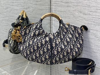 Fortok Dior Walk-in Dior Purse Blue Oblique Jac Jacquard 36x27cm