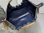 Fortok Dior Walk-in Dior Purse Blue Oblique Jac Jacquard 36x27cm - 5