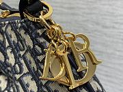 Fortok Dior Walk-in Dior Purse Blue Oblique Jac Jacquard 36x27cm - 4