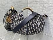 Fortok Dior Walk-in Dior Purse Blue Oblique Jac Jacquard 36x27cm - 2