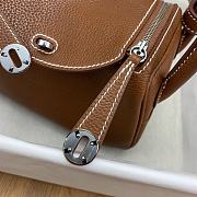 Fortok Hermes Mini Lindy Barenia Faubourg Leather Bag 19cm - 6