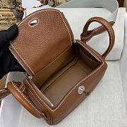 Fortok Hermes Mini Lindy Barenia Faubourg Leather Bag 19cm - 2