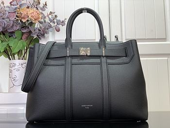 Fortok Louis Vuitton Georges Tote MM Bag Black M23153 41x29x14cm