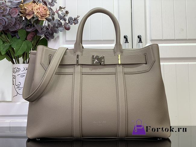 Fortok Louis Vuitton Georges Tote MM Bag Grey M23154 41x29x14cm - 1