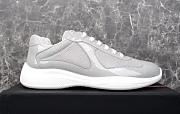 Fortok Prada America's Cup Grey Patent Leather and Technical Fabric Sneakers - 5