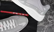 Fortok Prada America's Cup Grey Patent Leather and Technical Fabric Sneakers - 4