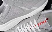 Fortok Prada America's Cup Grey Patent Leather and Technical Fabric Sneakers - 3