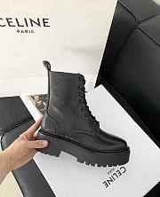 Fortok Celine Triomphe Rangers Mid Lace-up Boots in Black - 1