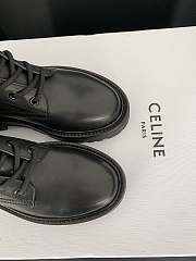 Fortok Celine Triomphe Rangers Mid Lace-up Boots in Black - 2