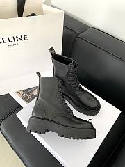Fortok Celine Triomphe Rangers Mid Lace-up Boots in Black - 6