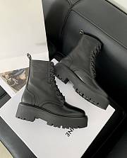 Fortok Celine Triomphe Rangers Mid Lace-up Boots in Black - 4